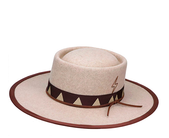 Строение и элементы шляпы Leather bound edge