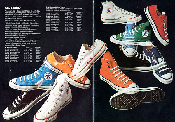Кеды Converse в 1970-х годах