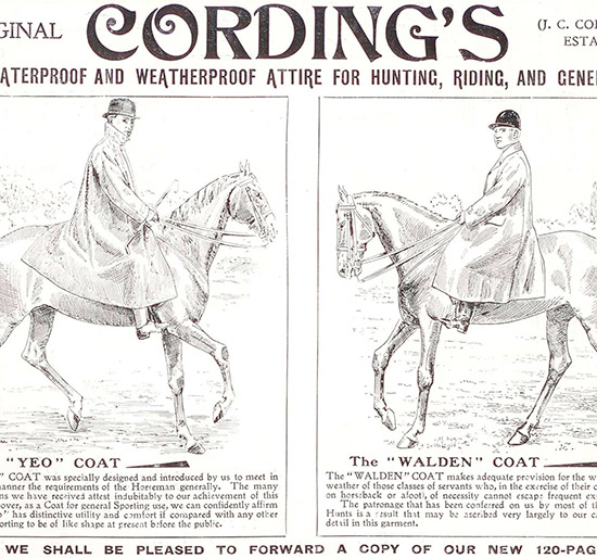 Одежда Cordings старая реклама