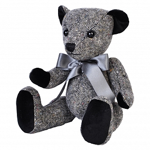 2Картинка Grey Donegal Tweed Teddy Bear
