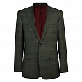 Green Herringbone Donegal Tweed Classic Fit Jacket