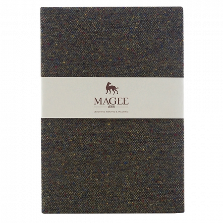 Green Donegal Tweed Notebook A4