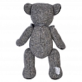 Grey Donegal Tweed Teddy Bear