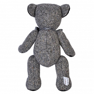 3Картинка Grey Donegal Tweed Teddy Bear